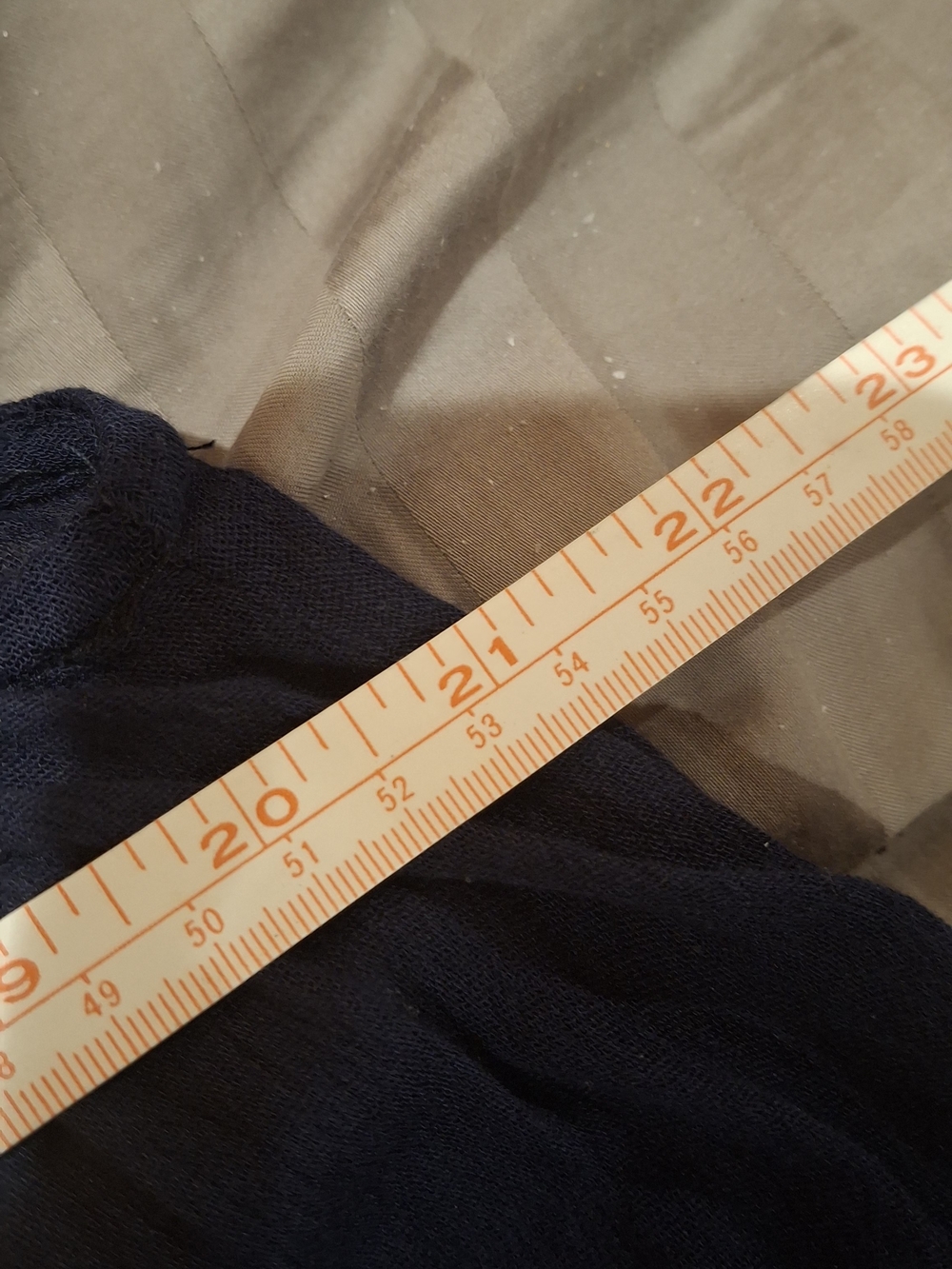 Umgee Navy and Orange Crochet Trim Mini Dress - Picture 11 of 11
